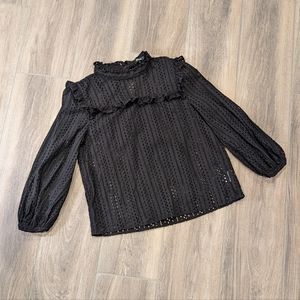 Madewell Eyelet Tie Back Blouse